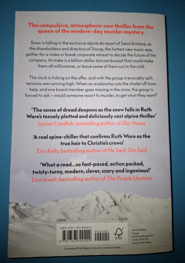 One By One – Ruth Ware secondhand book