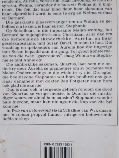 Web Van Betowering – Schalkie Van Wyk secondhand book