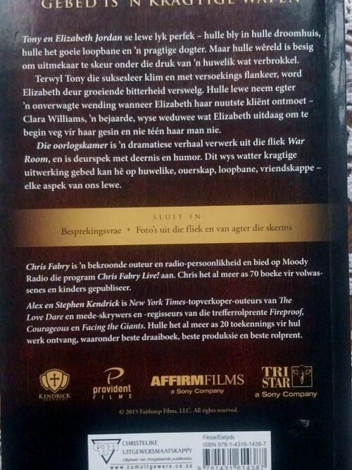 Die Oorlogskamer – Chris Fabry secondhand book