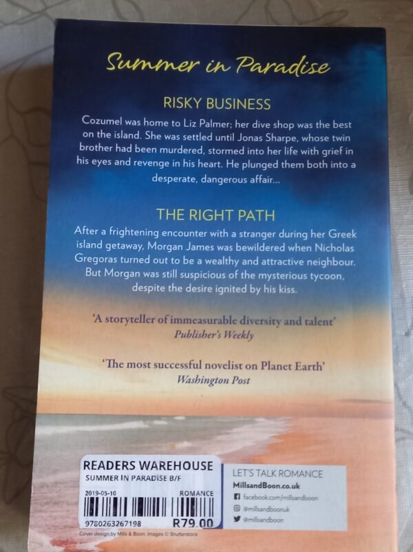 Summer in Paradise: Risky Business / The Right Path – Nora Roberts secondhand book