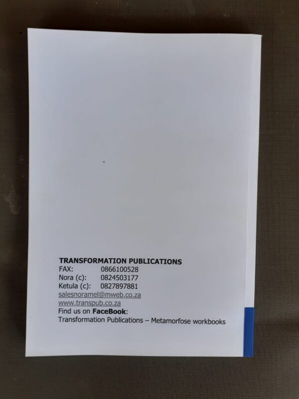 Metamorfose, Fase 2. Afrikaans (EAT/HKNV) Werkbook Graad 9 – Nora En Ketula Melissakis secondhand book