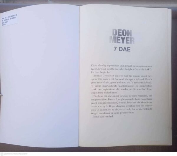 7 Dae – Deon Meyer secondhand book