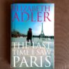 The Last Time I Saw Paris – Elizabeth Adler secondhand book