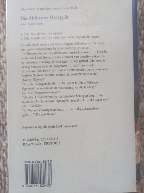 Die Afrikaanse Operettegids – Frits Stegmann secondhand book