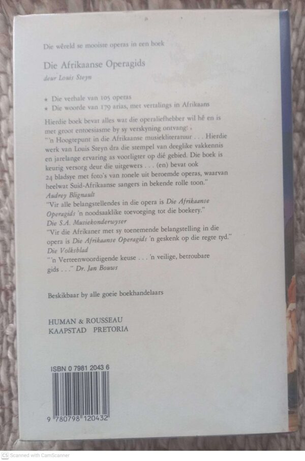 Afrikaanse Operettegids2 Die Afrikaanse Operettegids – Frits Stegmann secondhand book