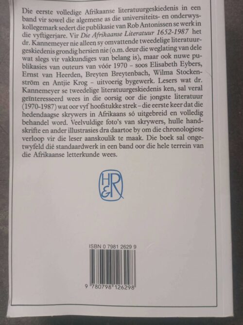Die Afrikaanse Literatuur, 1652-1987 — J. C. Kannemeyer secondhand book