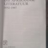 Die Afrikaanse Literatuur, 1652-1987 — J. C. Kannemeyer secondhand book