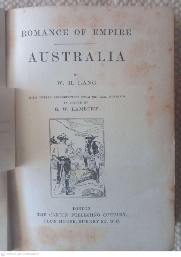 Australia — W. H. Lang secondhand book