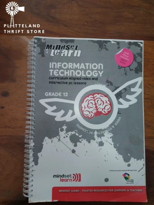 Information Technology Grade 12 (All-in-One Teacher Guide, Worksheets & Task Answers) — Mindset Learn secondhand book