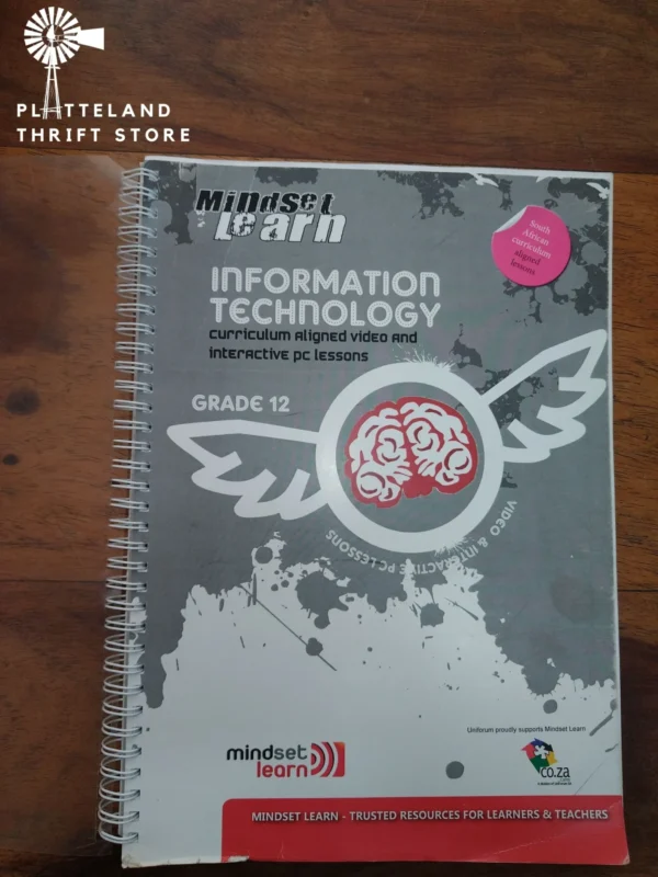 Information Technology Grade 12 (All-in-One Teacher Guide, Worksheets & Task Answers) — Mindset Learn secondhand book