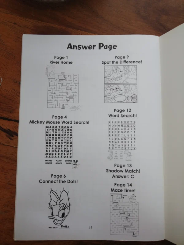 Disney Magic Moments Activity Book — Disney secondhand book