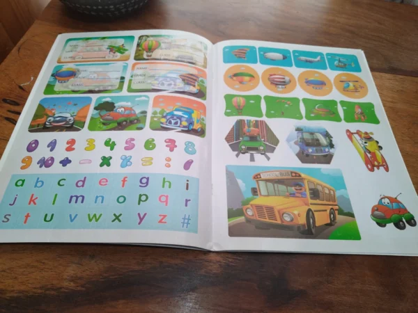 English Practice Coloring Book With Stickers secondhand book