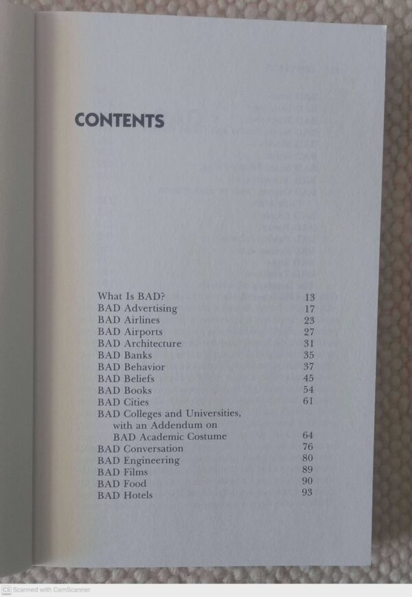 Bad: Or, The Dumbing Of America — Paul Fussell secondhand book