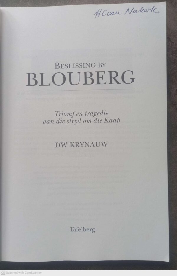 Beslissing By Blouberg — D. W. Krynauw secondhand book