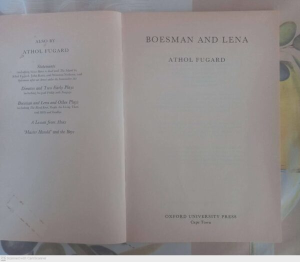 Boesman And Lena – Athol Fugard secondhand book