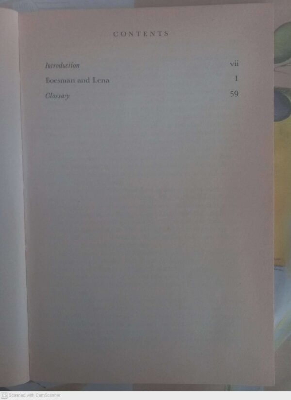 Boesman And Lena – Athol Fugard secondhand book