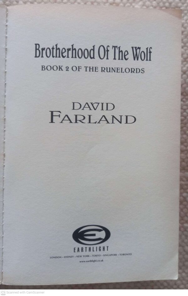 Brotherhood Of The Wolf — David Farland secondhand book