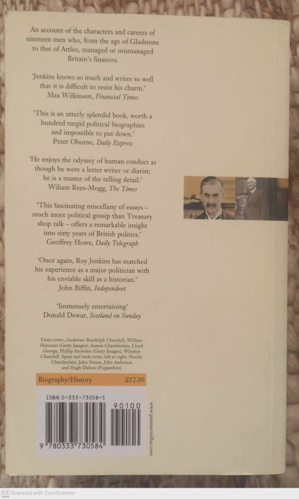 The Chancellors — Roy Jenkins secondhand book