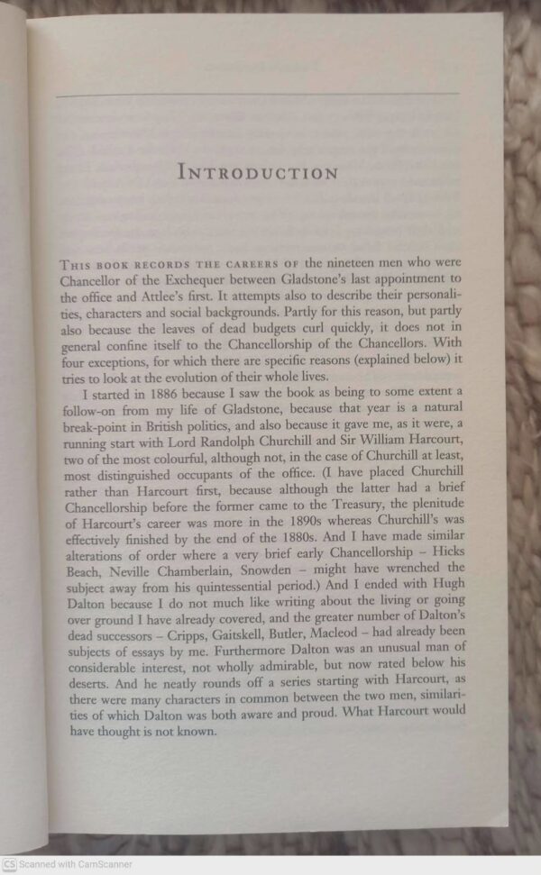 The Chancellors — Roy Jenkins secondhand book