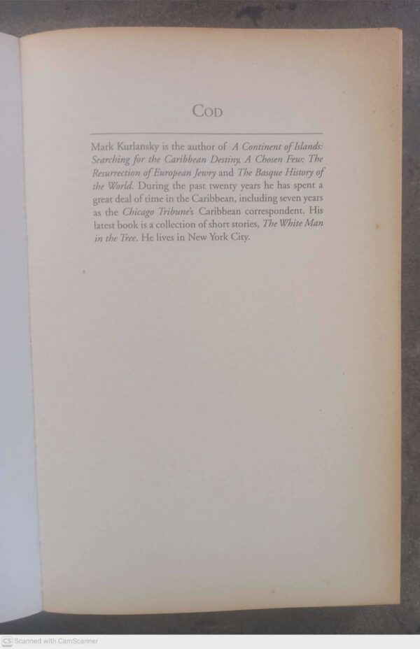 Cod: A Biography Of The Fish That Changed The World — Mark Kurlansky secondhand book