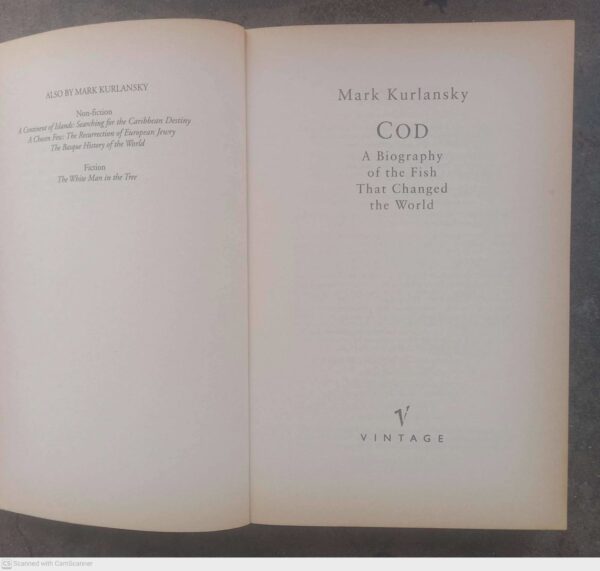 Cod: A Biography Of The Fish That Changed The World — Mark Kurlansky secondhand book