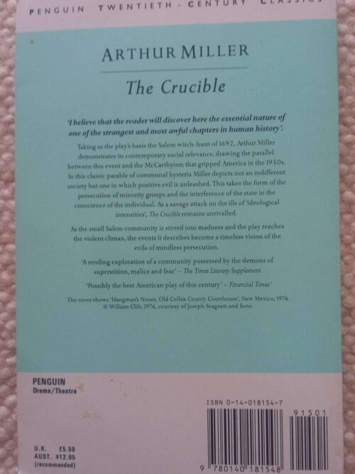 The Crucible — Arthur Miller secondhand book