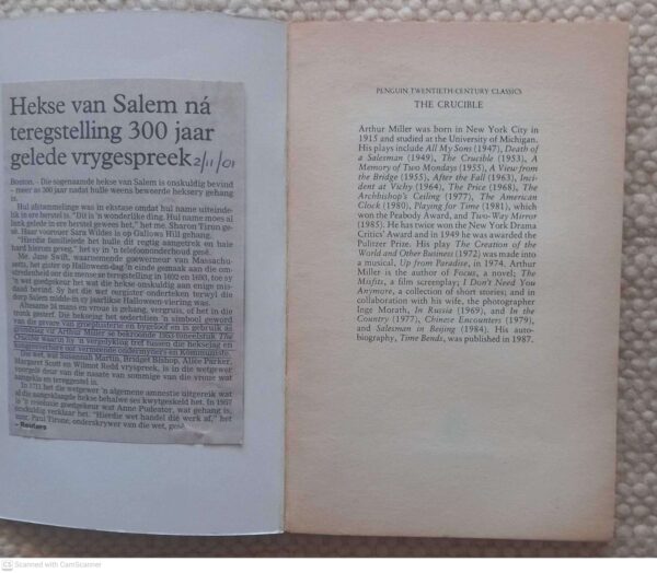 The Crucible — Arthur Miller secondhand book
