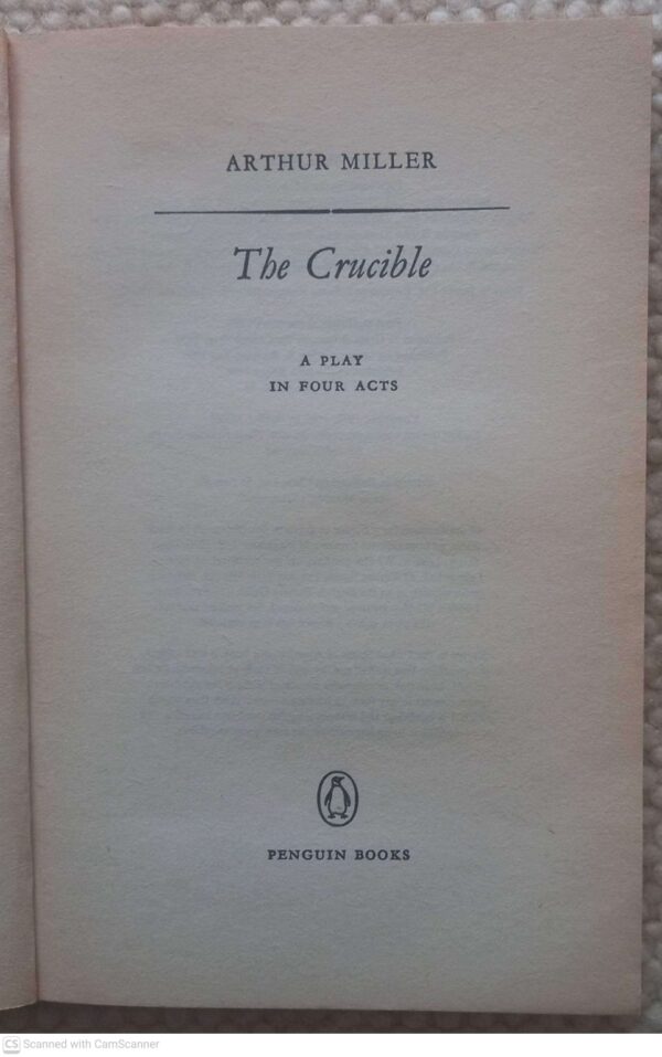 The Crucible — Arthur Miller secondhand book