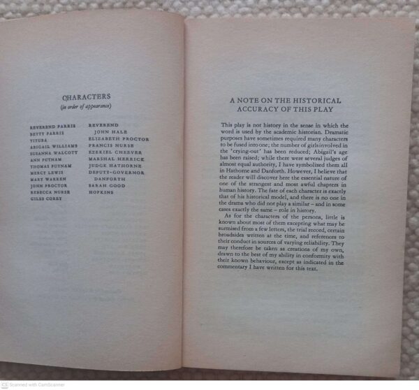 The Crucible — Arthur Miller secondhand book
