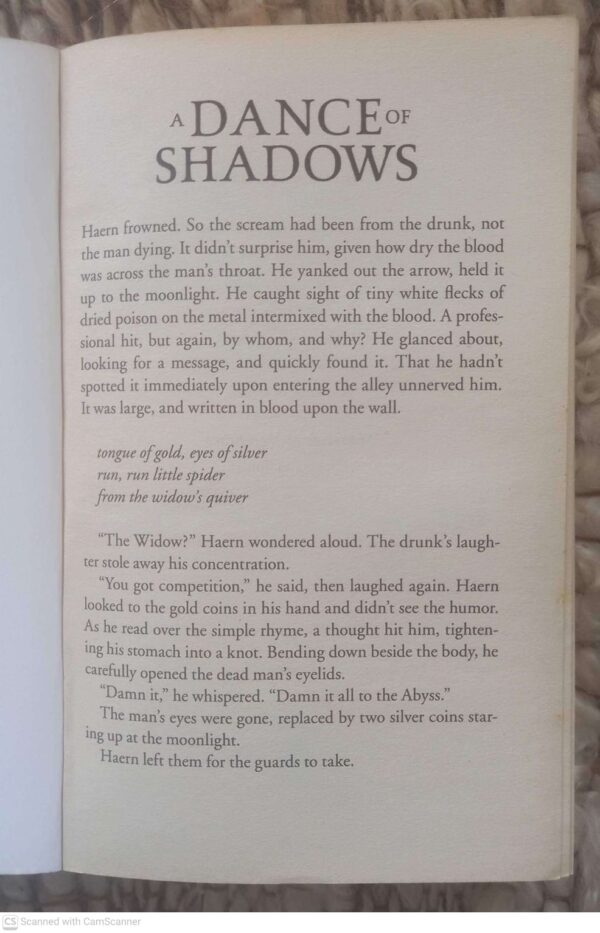 A Dance Of Shadows — David Dalglish secondhand book