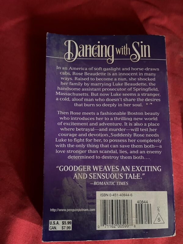 Dancing With Sin – Jane Goodger secondhand book