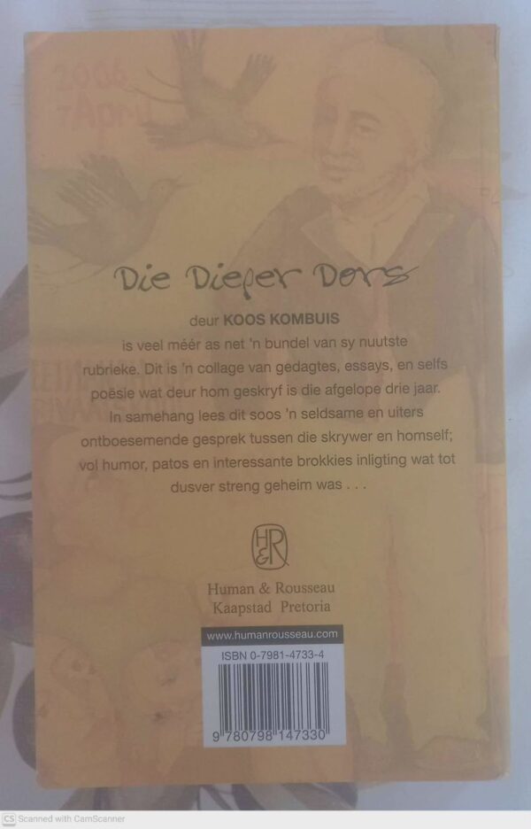 Die Dieper Dors: ‘n Innerlike Gesprek — Koos Kombuis secondhand book