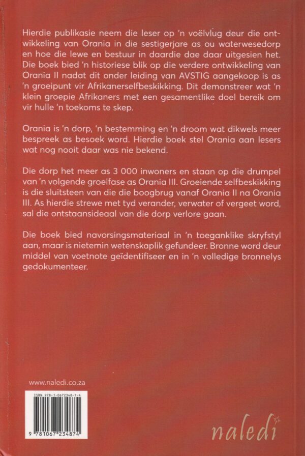 Die Boogbrug Vanaf Orania II Na Orania III – Jannie Rossouw secondhand book