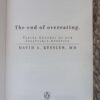 End of Overeating4 The End Of Overeating – David A. Kessler secondhand book