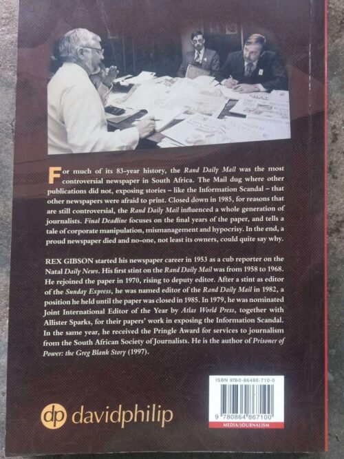 Final Deadline — Rex Gibson secondhand book