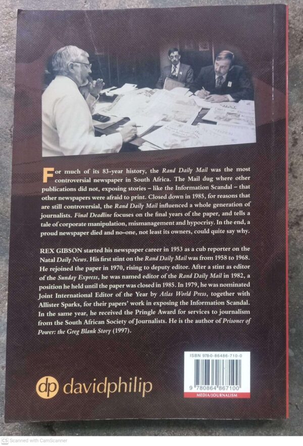 Final Deadline — Rex Gibson secondhand book