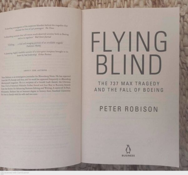 Flying Blind — Peter Robison secondhand book