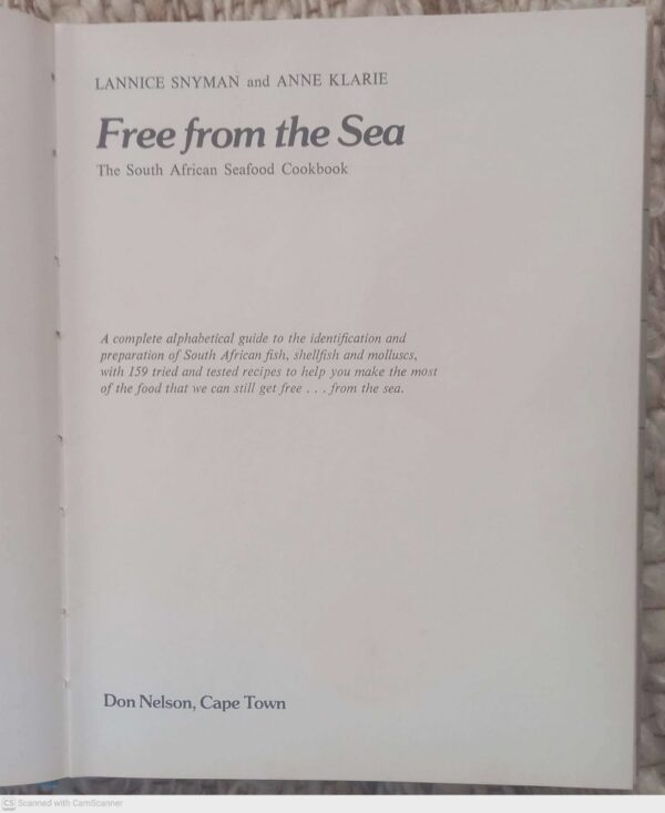 Free From The Sea — Lannice Snyman, Anne Klarie secondhand book