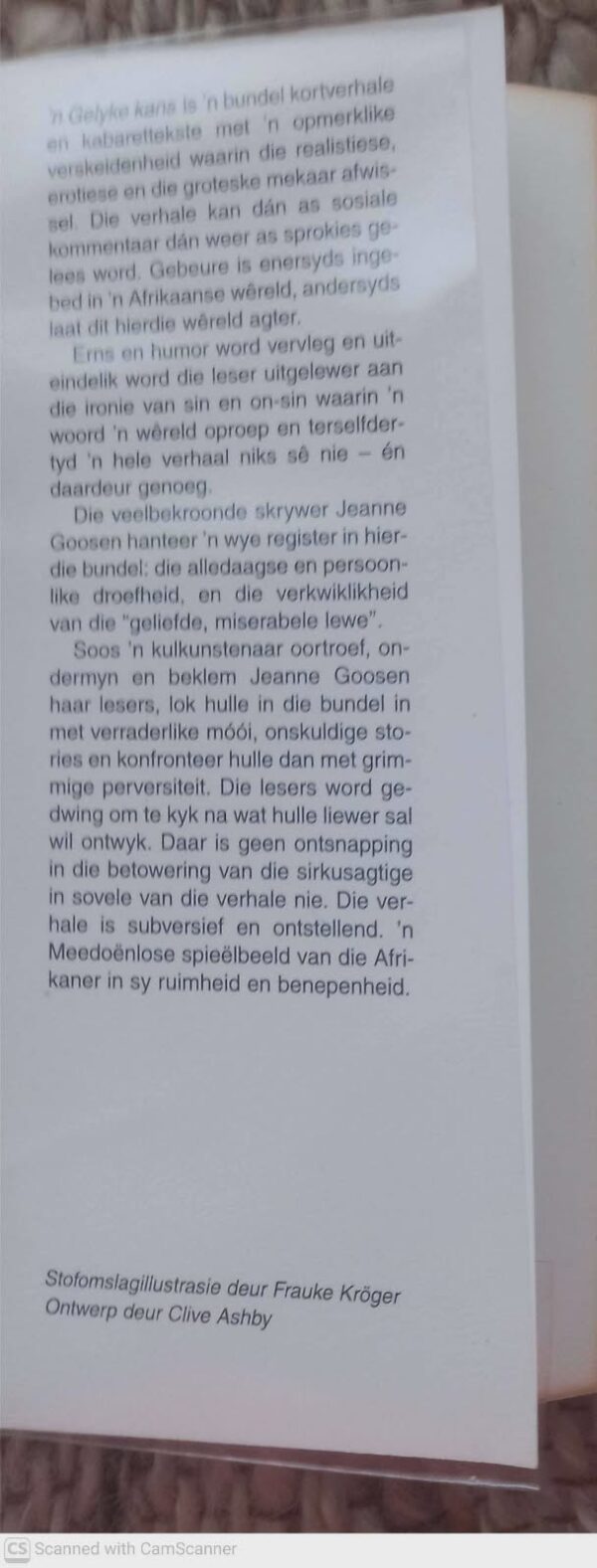 ‘n Gelyke Kans — Jeanne Goosen secondhand book