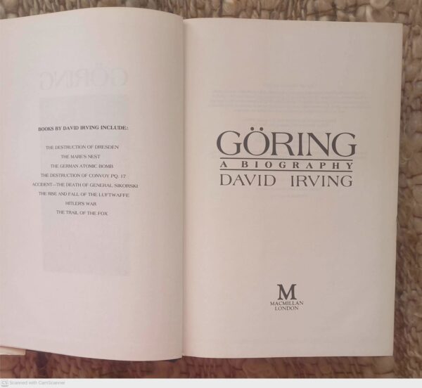 Göring: A Biography — David Irving secondhand book