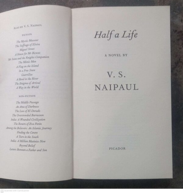 Half A Life — V. S. Naipaul secondhand book