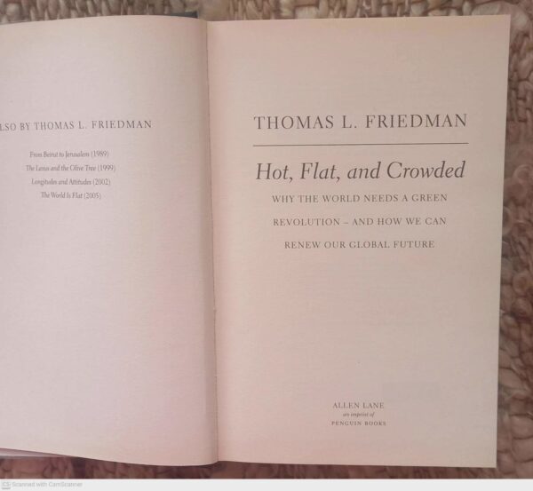 Hot, Flat, And Crowded — Thomas L. Friedman secondhand book
