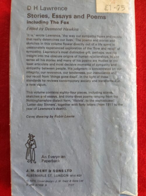 Stories, Essays And Poems – D. H. Lawrence secondhand book