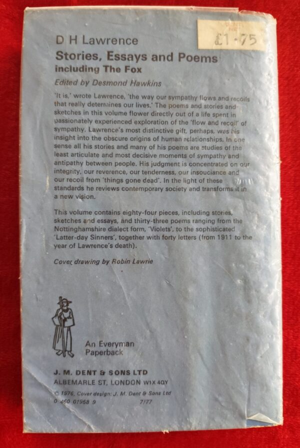 Stories, Essays And Poems – D. H. Lawrence secondhand book