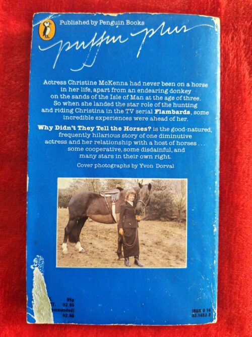 Why Didn’t They Tell The Horses? – Christine McKenna secondhand book