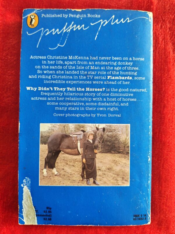 Why Didn’t They Tell The Horses? – Christine McKenna secondhand book