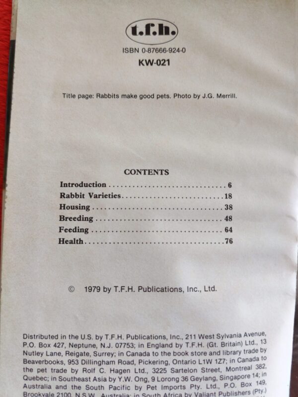 Rabbits – Paul Paradise secondhand book