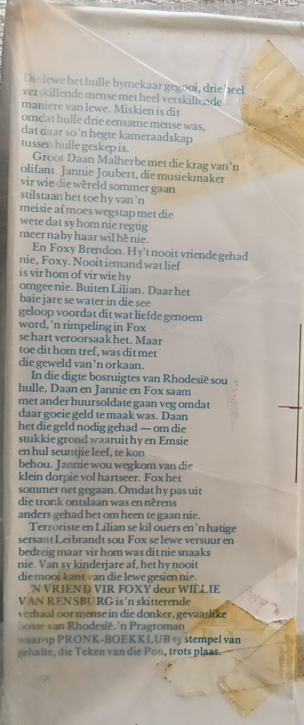 ‘n Vriend Vir Foxy – Willie Van Rensburg secondhand book