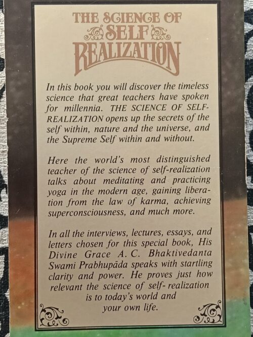 The science of self realization secondhand book