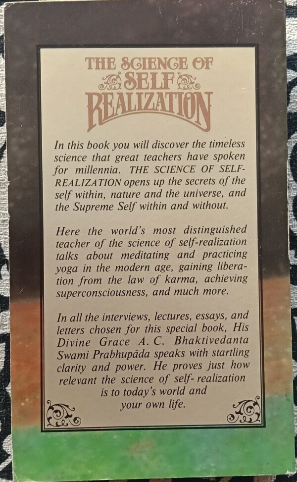 The science of self realization secondhand book